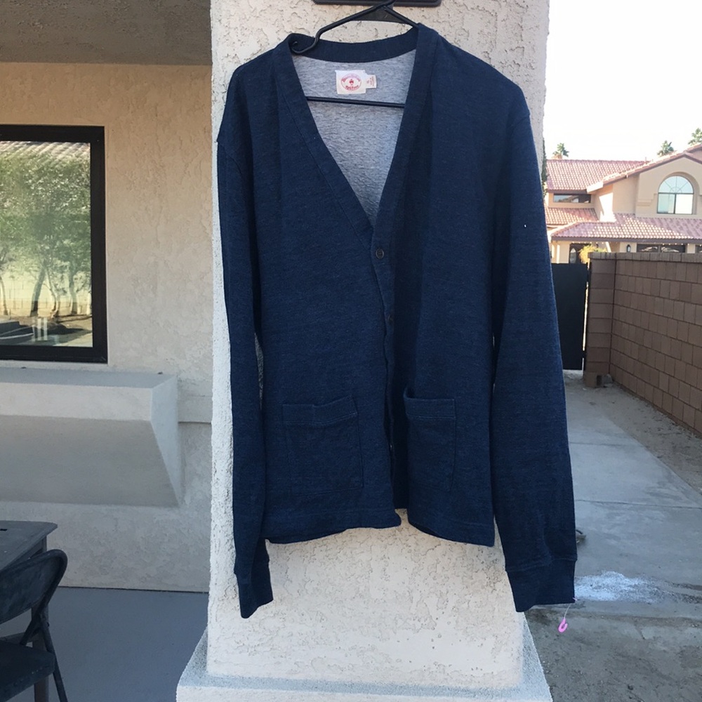Brooks Brother Red Fleece button cardigan 100cotton XL used conditions - Picture 2 of 8
